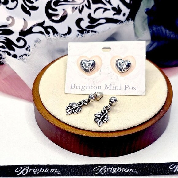 Brighton Morning Star Crystal and Leafy Vines Post Earrings - Picture 1 of 7